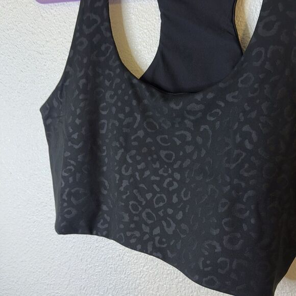 NWT- 90 degrees- leopard print black sports bra- Size XL - Picture 2 of 5